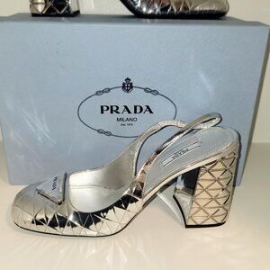 Prada Block Heel Shoes Size 41